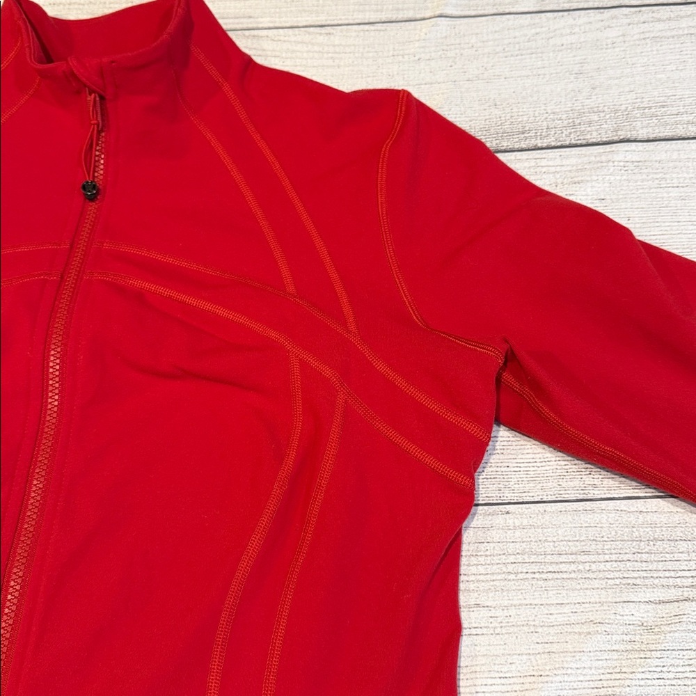🍋Women’s Lululemon Define Jacket ❤️RARE❤️Size 16 Dark Red W4AWKS🍋 - Picture 8 of 16